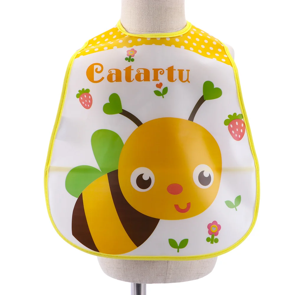 

Child Burp Smock Cute New Cartoon Soft Turn Cloth Infants Plastic Bib Bibs/Cute Kid Saliva Towel Waterproof Baby Bibs
