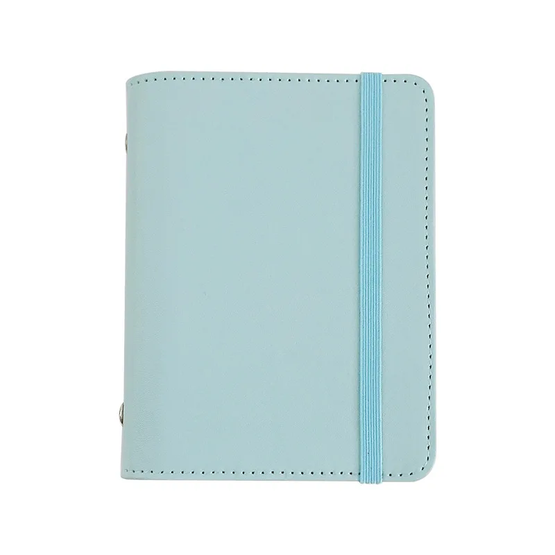 Macaron Five-hole Portable Mini Leather A8 Loose-leaf Notebook M5 Loose-leaf Portable Pocket Book Planner Notebook Binder