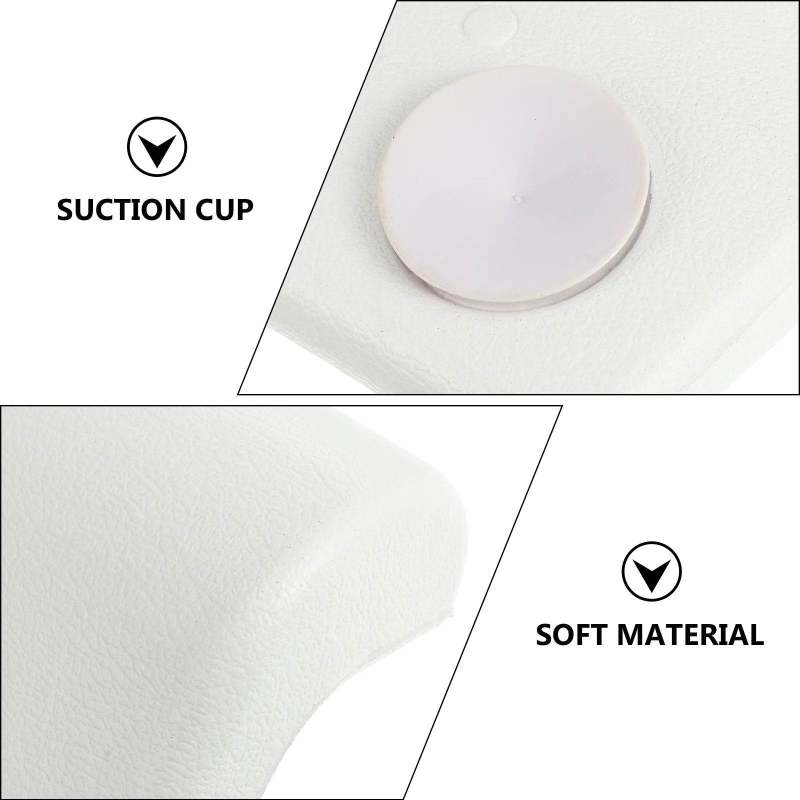 

Bathtub Pillow PU Neck Cushion Soft Spa Bathroom Supply Head Support Non Slip Design Comfortable Ergonomic Shower