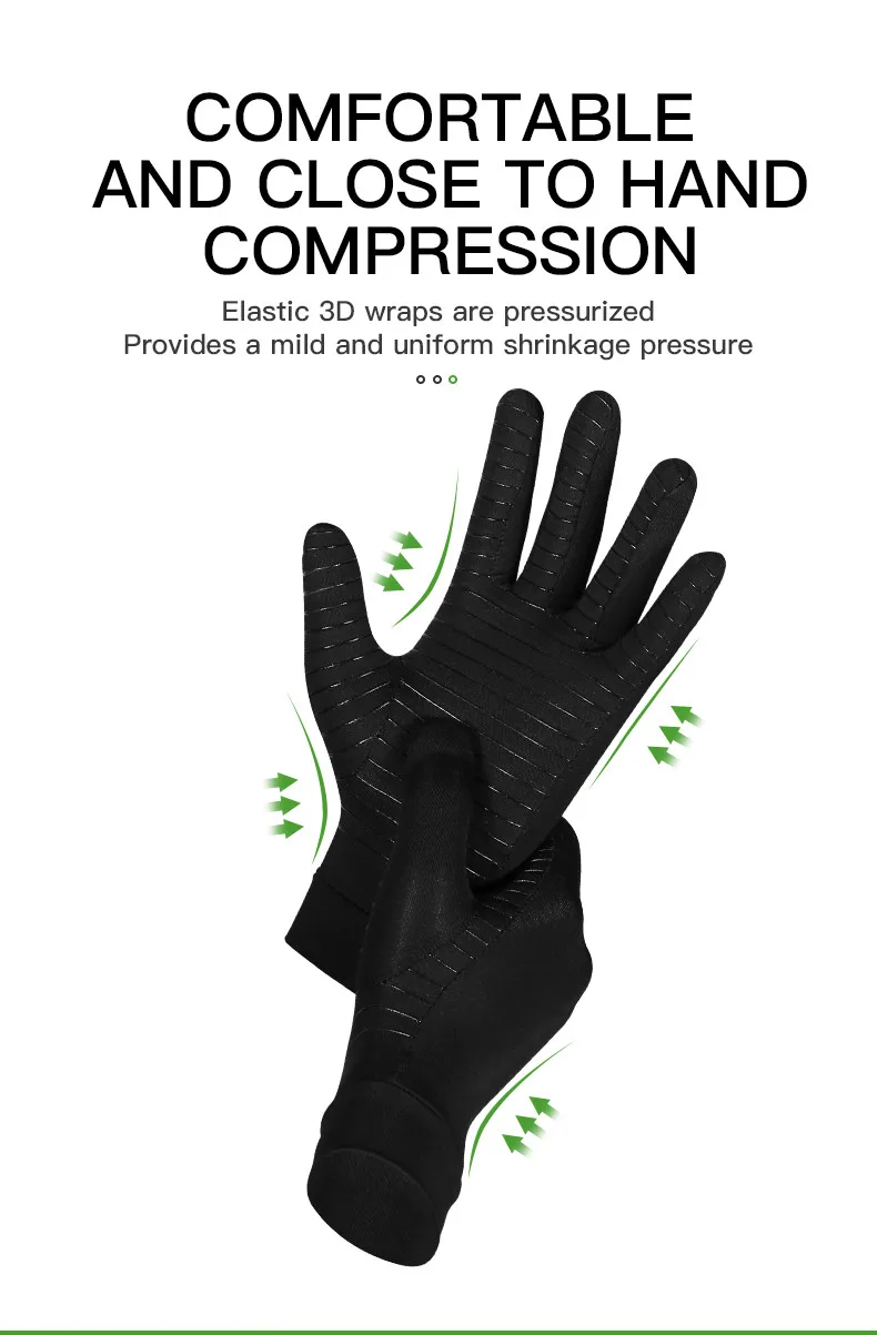 Magnetic Anti Arthritis Healthy Compression Therapy Rheumatoid Hand Pain Wrist Guard Suitable Multiple Scenarios Cycling Gloves