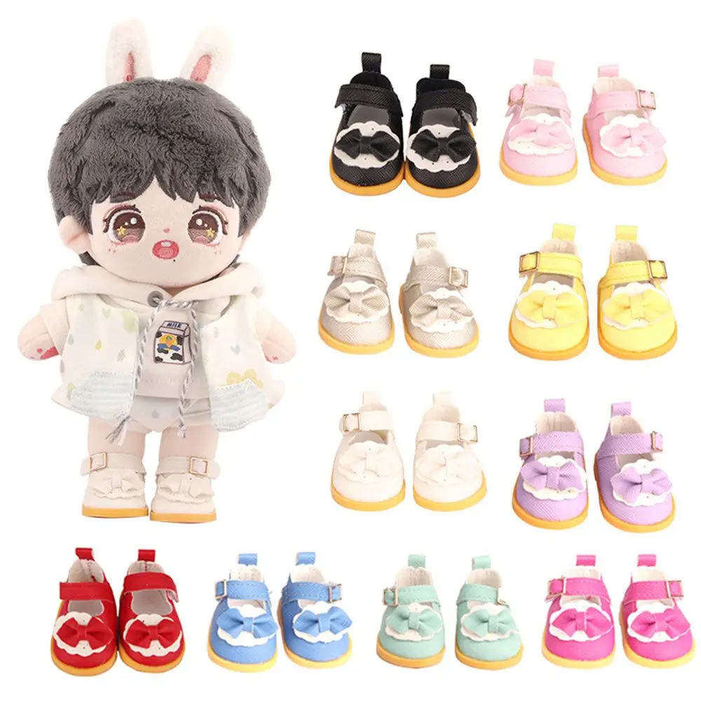 

5cm Kids Toy PU Leather Bow Cotton Doll Doll Boots Dolls Shoes Mini Shoes Dolls Accessories