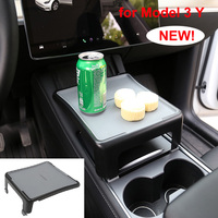 Dining Tray for Tesla Model 3 Y Central Control Plate Board Center Console Drink Fast Food Table Holder Car Accessorie 2021-2023