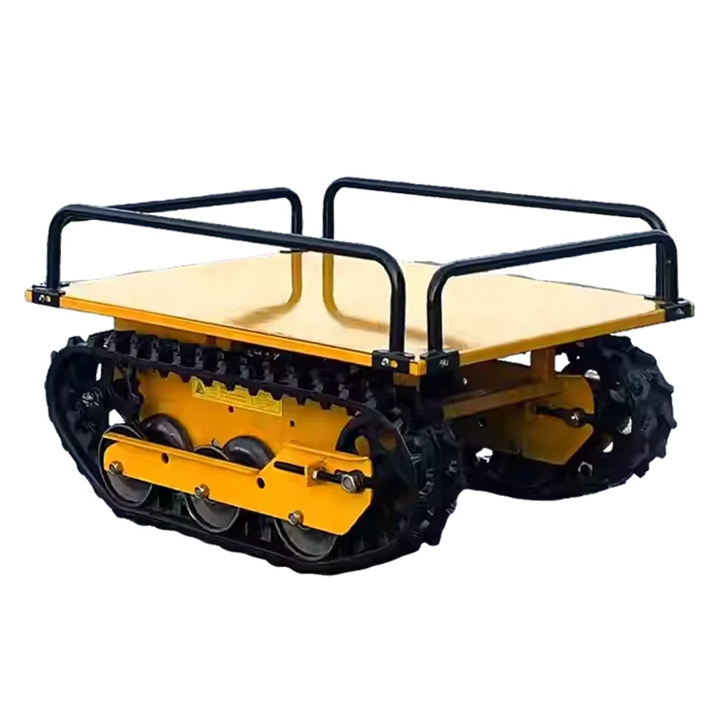 

500kg Agricultural Self-discharging Remote Control All Terrain Transport Climbing Vehicle Crawler Trolley