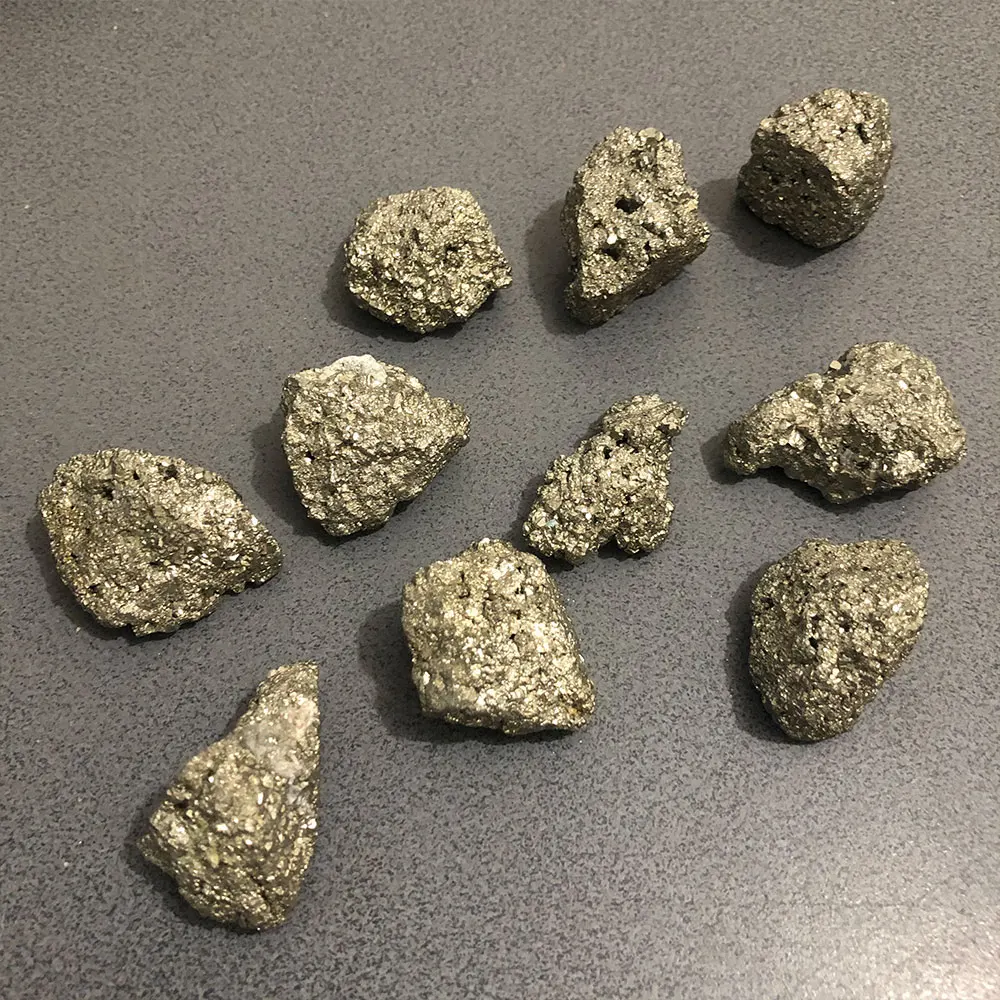Pyrite Raw Stone Natural Chalcopyrite Fools Gold Nuggets Quartz Crystals Cluster Healing Mineral Reiki Gemstones Home Decoration view 4