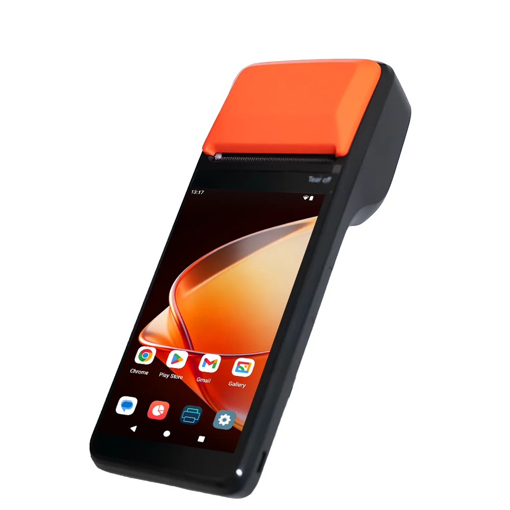 hit productAndroid 13 Mobile Handheld POS Terminal Machine with 80mm Printer Bluetooth Enabled