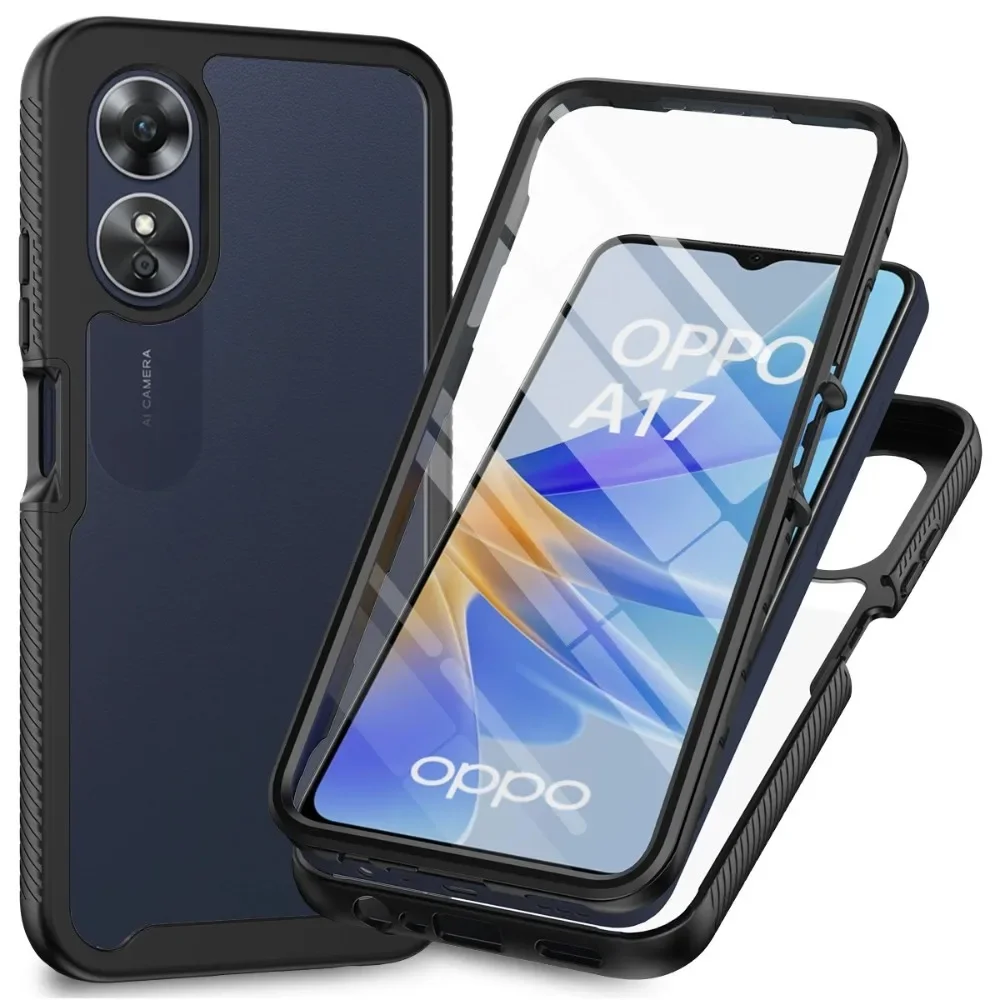 

Pop For OPPO A58 A57S A16 A57 A78 A 17 54 S Crystal Case Front Film 360 Protect Phone A17 A55 A54S A77S A16S 58 78 A77 Bumper Co