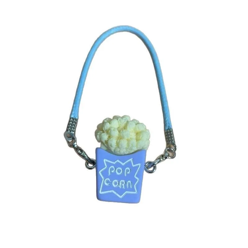 Suitable for 15-17cm cute plush labubu doll pendant mini doll house popcorn bag messenger bag doll decoration accessories