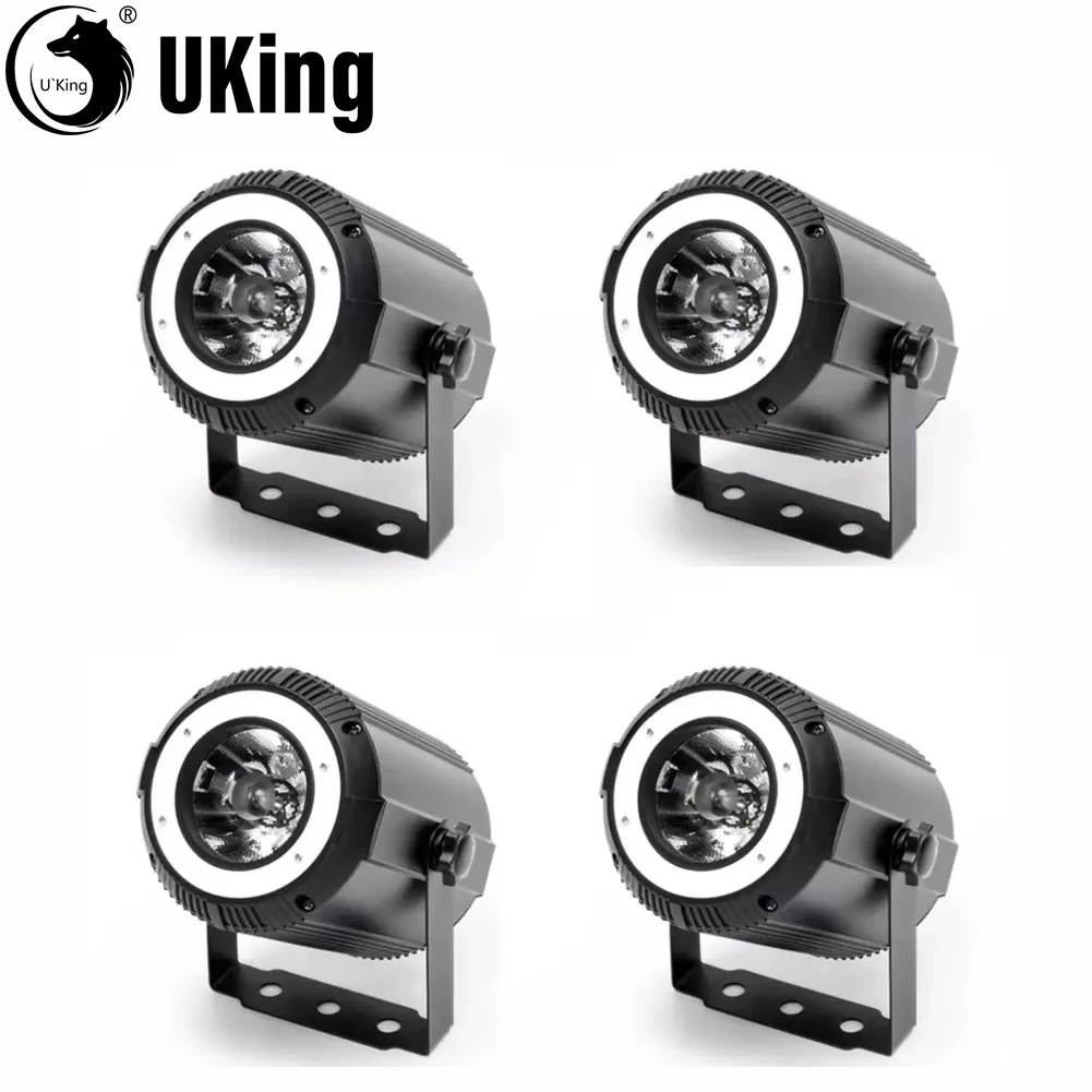 U'King 4Pcs/Set 60W Pinspot Lights RGBW Beam Par Lights Stage Effect Lighting DMX512 Sound Activated Control for DJ Show Party