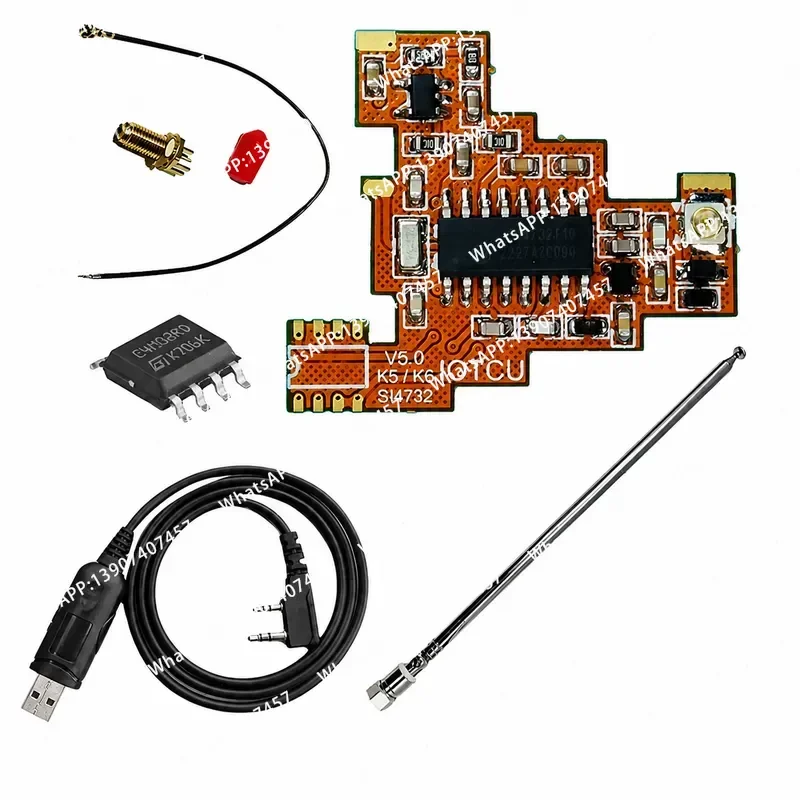 Sale SI4732 V5.0 FPC Module+2M Chip+Antenna Full Kit for Quansheng UVK5 UVK6 HF Shortwave Full Band/Single Sideband Reception