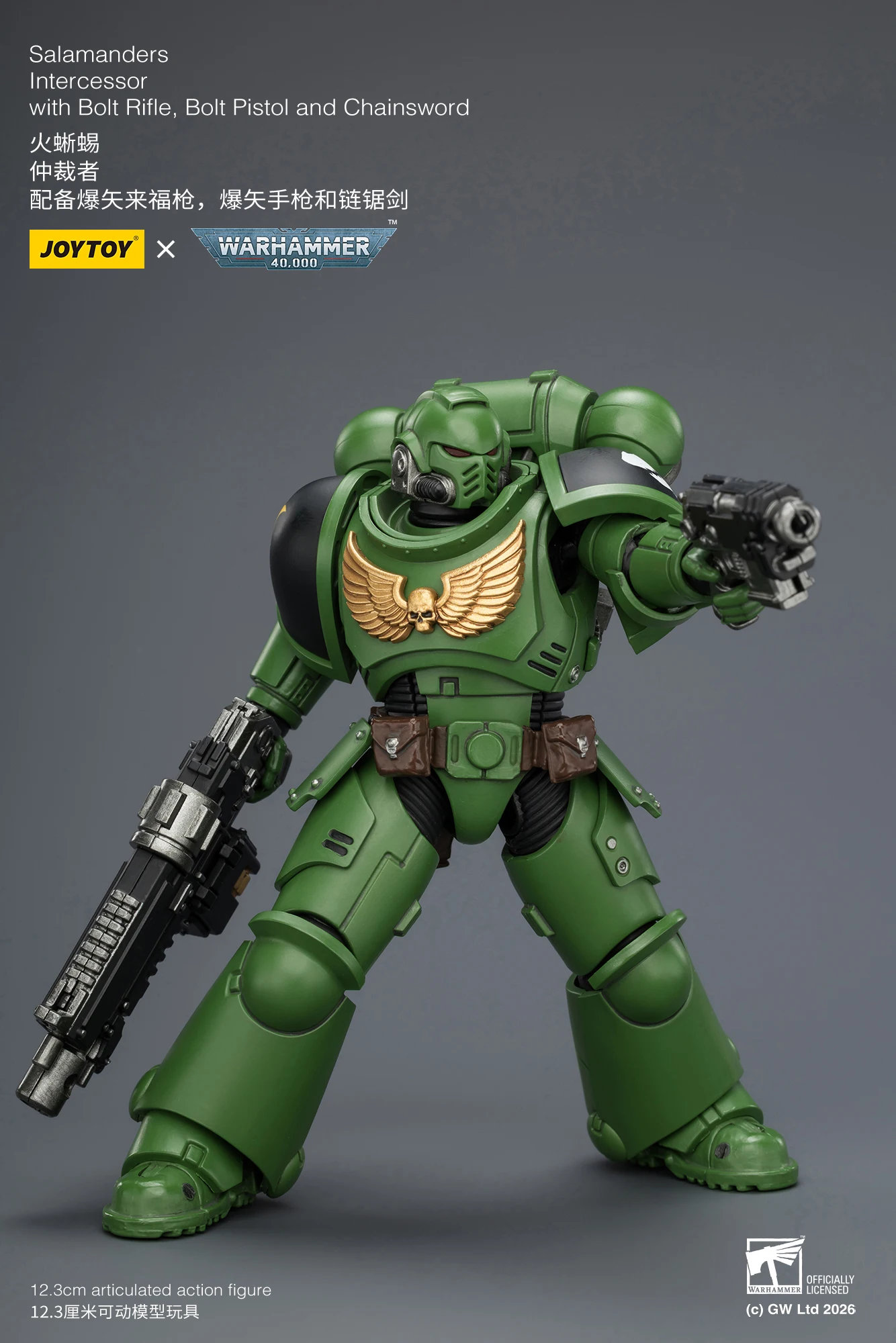 1/18 JOYTOY Actionfigur 40K Ultramarines Imperial Fists Blood Angels Intercessor Anime-Modell Sammlerstück – Detail 28