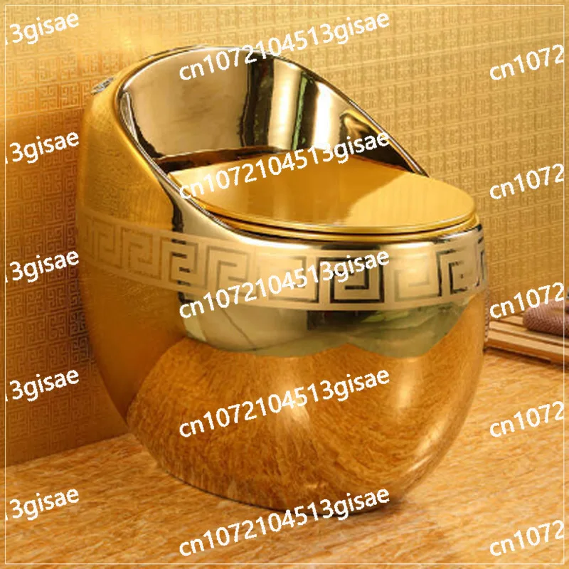 Local Tyrant Gold Pumping and Odor-proof Large Pipe Toilet Golden Egg Toilet Gold Arctic Egg Toilet Super Swirl