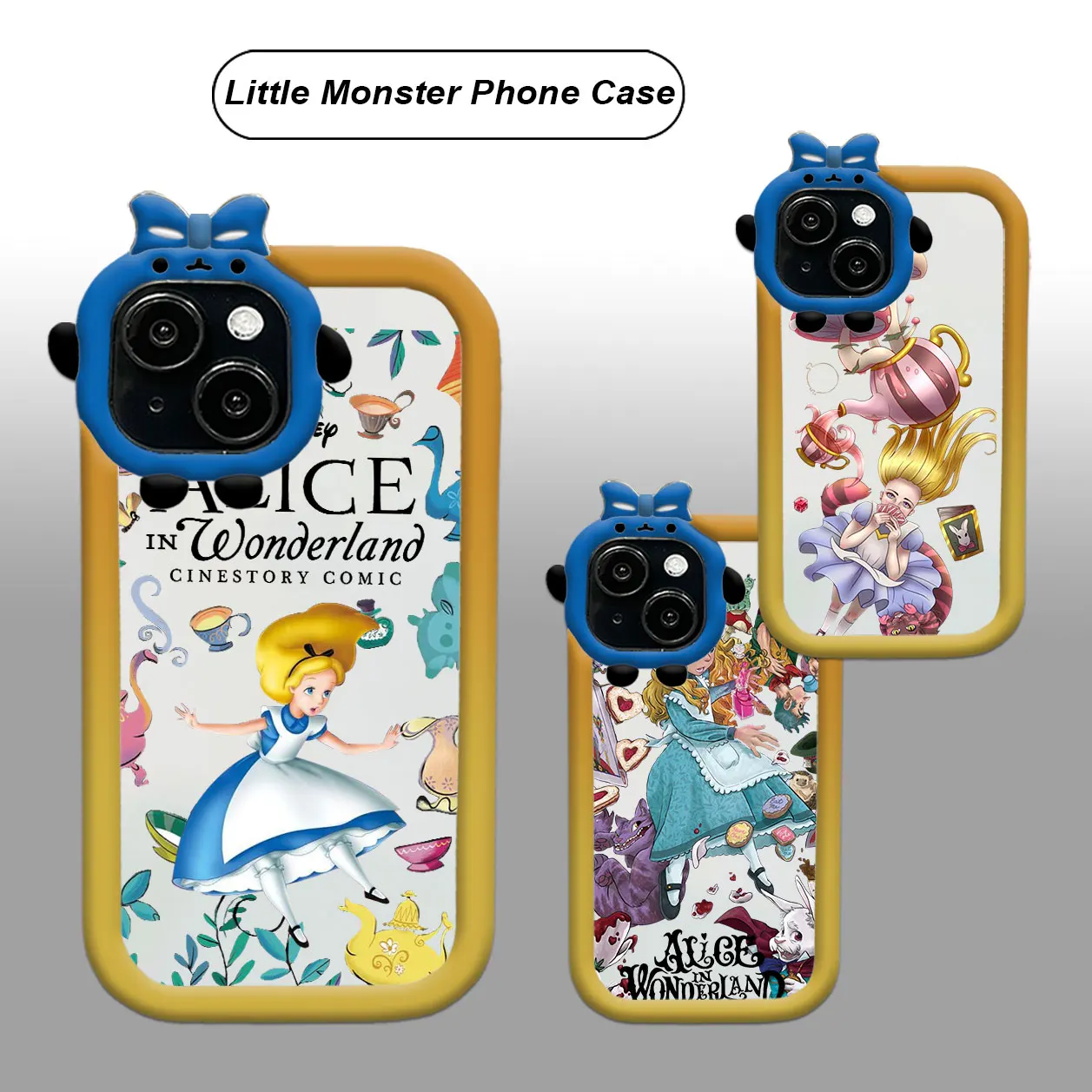 Alice Wonderland Maze Cute For iPhone 15 14 13 12 11 Pro Max XS Max X XR 7 8 Plus 6S 5S Little Monster Phone Case