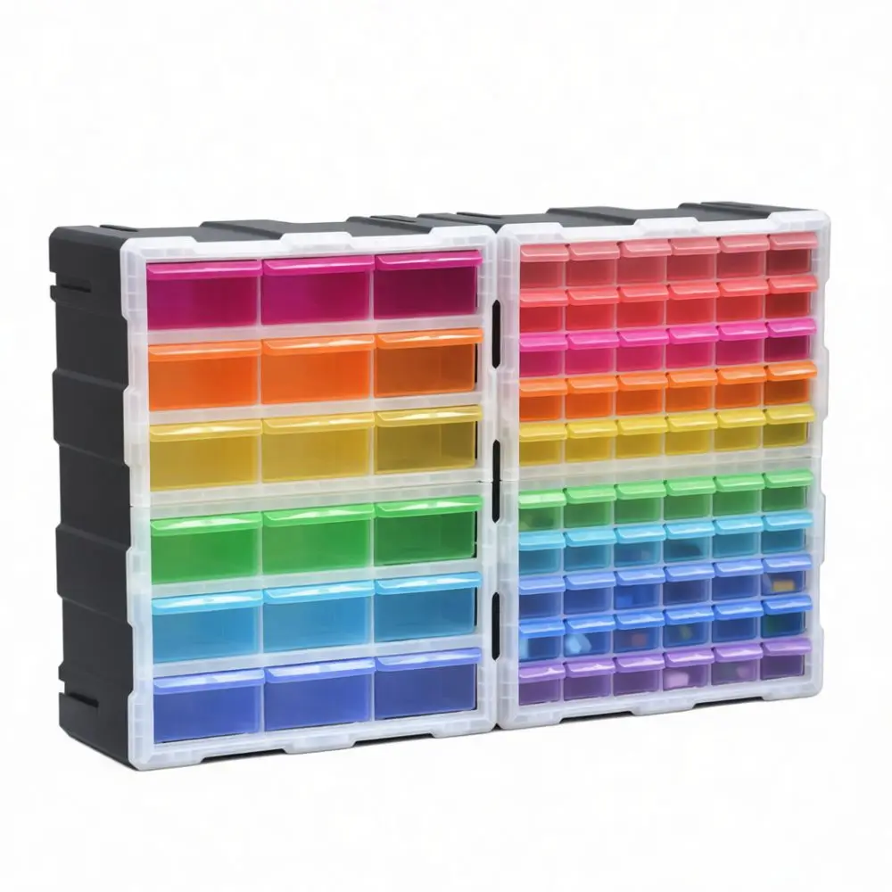 Modular Storage Organizer For Small Parts Screws Bolts Nuts Electronic Components Crafts Desktop Tool Cabinet Box