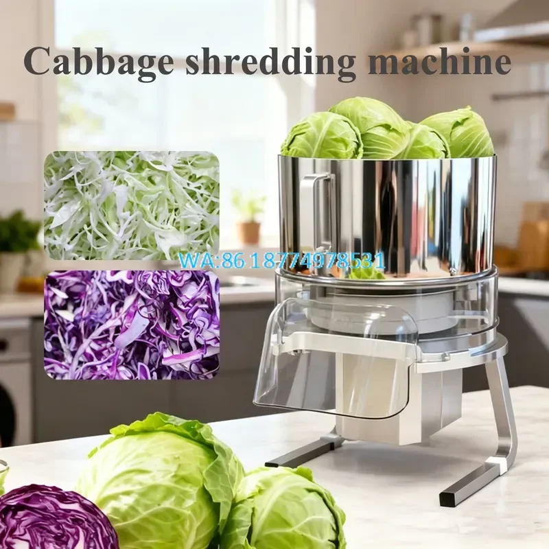 Wmwmnu Automatic Cabbage Shredder Slicer for 1-8mm With Big Vegetable Inlet Professional Thin Sauerkraut Coleslaw Cutter