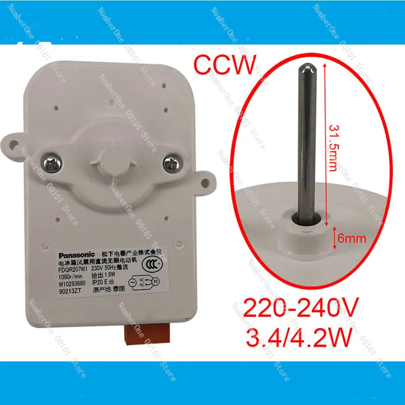 Original refrigerator fan motor FDQR207W1 W10293680 refrigerator motor parts