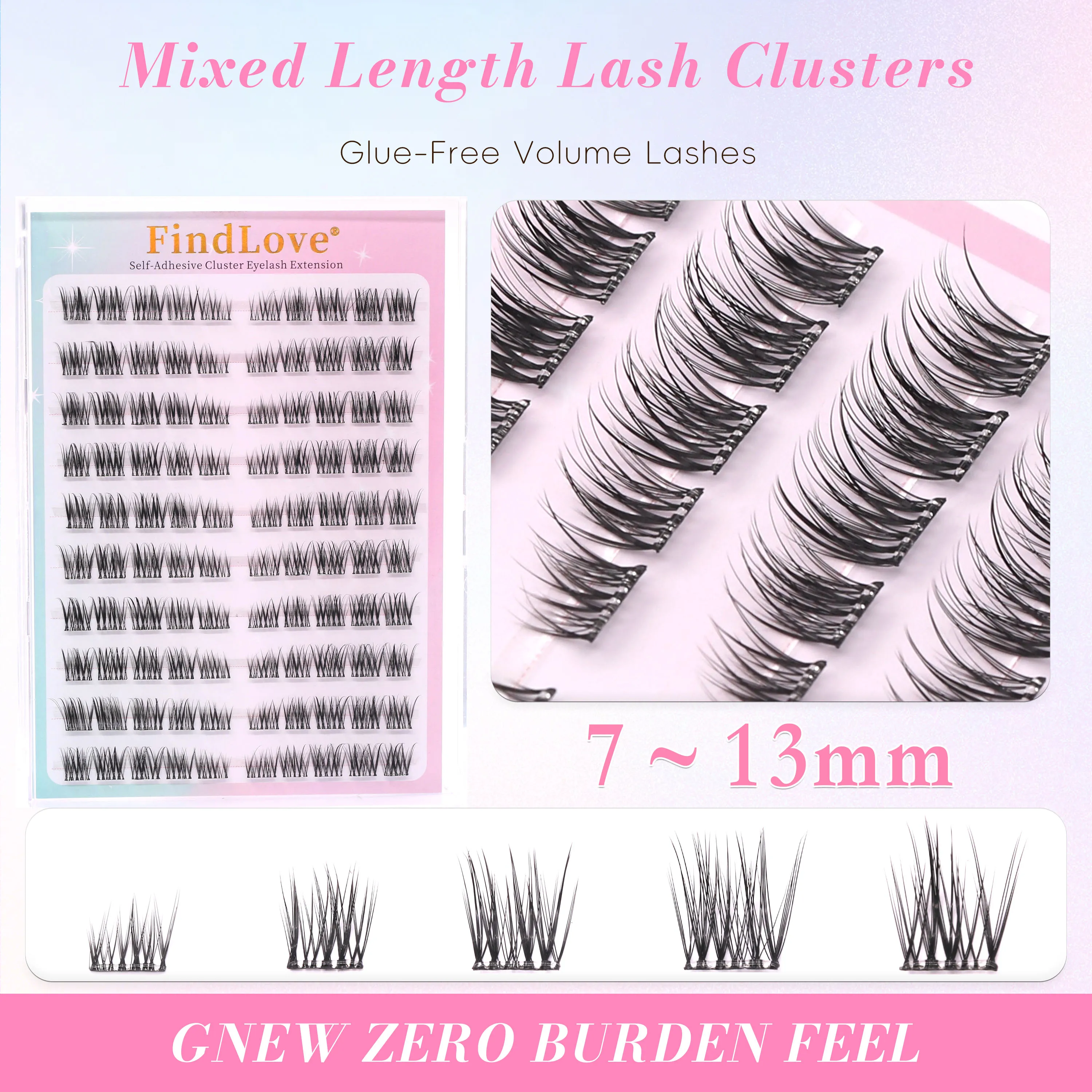 100 Clusters Natuurlijke en La - Eyelash Extension Last recensie en prijs