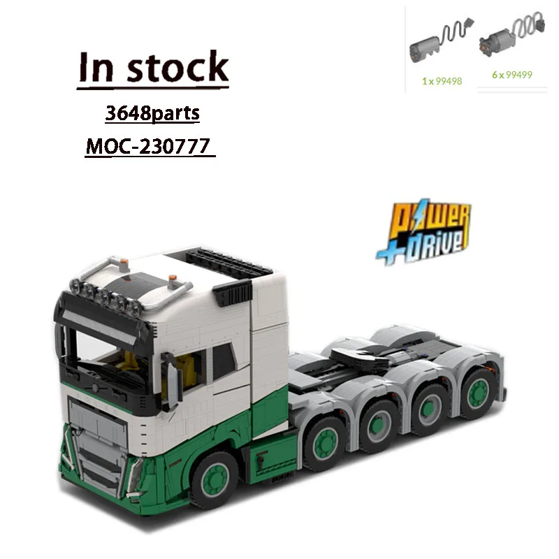 MOC-230777CityLong DistanceCargo شاحنة نقل جرار اللبنات Model3648PartsMOC الإبداعية بنين أطفال عيد ميلاد لعبة الهدايا #2