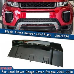 Black Car Front Bumper Skid Fender Tow Hook Cover Lower Spoiler Guard For Land Rover Range Rover Evoque Dynamic 2016 2017 2018