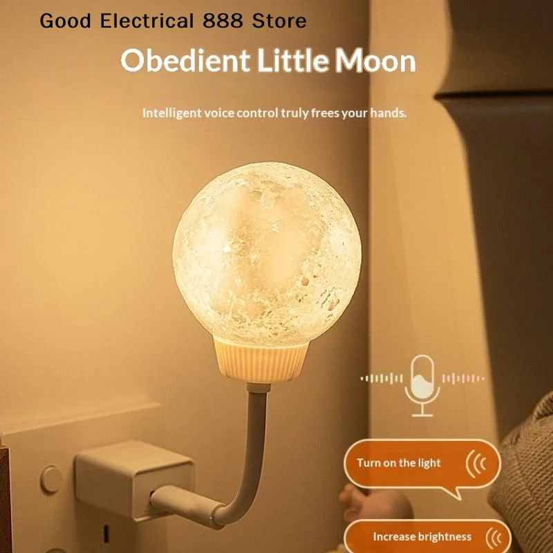 【G】Cute Little Night Light With Voice Control And Soft Warm Glow For Bedroom Nursery Kids Room Decor