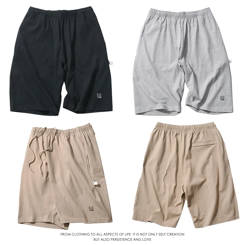 

Summer Casual Loose Five-Quarter Men's orts Pure Color Spor Loose Fit Versatile Youthful Sle Mid-Low Waist Straight Leg