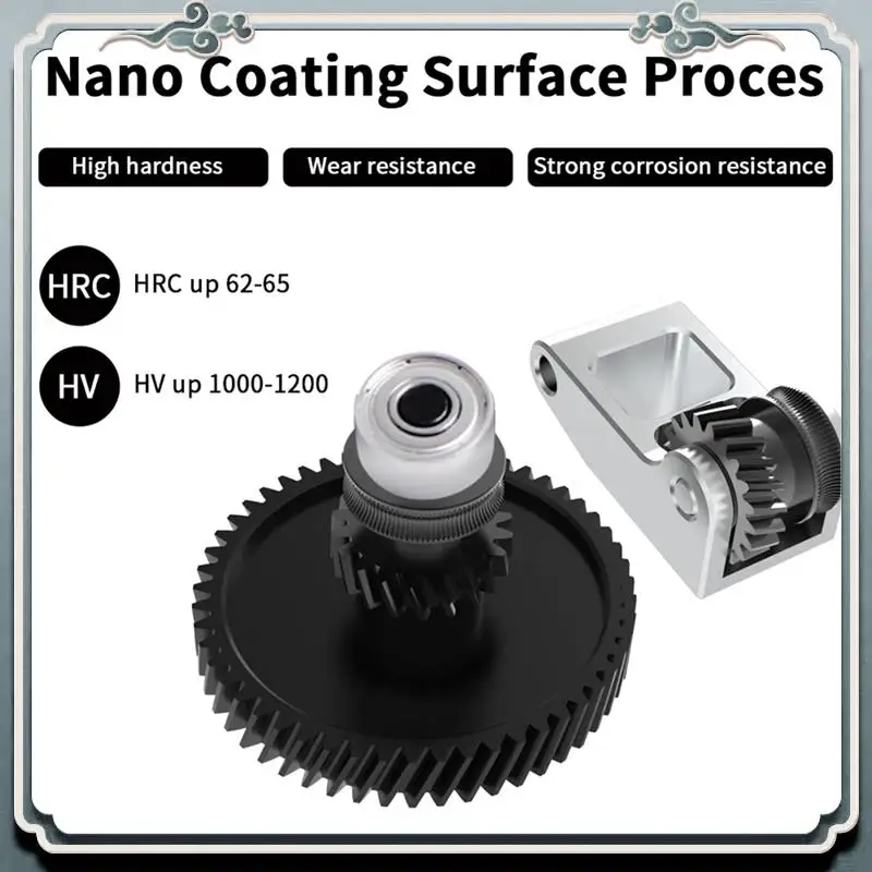 Premium Nanocoated Gear Upgraded V1.2 Nanocoated Gear Kit Gear Forbambu X1 P1 3D Printer