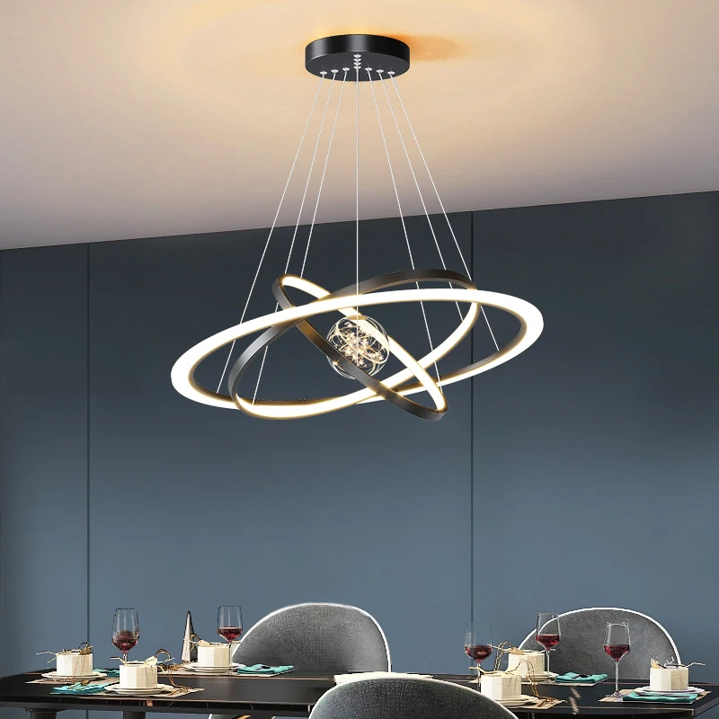 Imagem -02 - Modern Dining Room Pendant Lights Iluminação Interior Lâmpada do Teto Candelabro Led Suspenso Decoração de Interiores