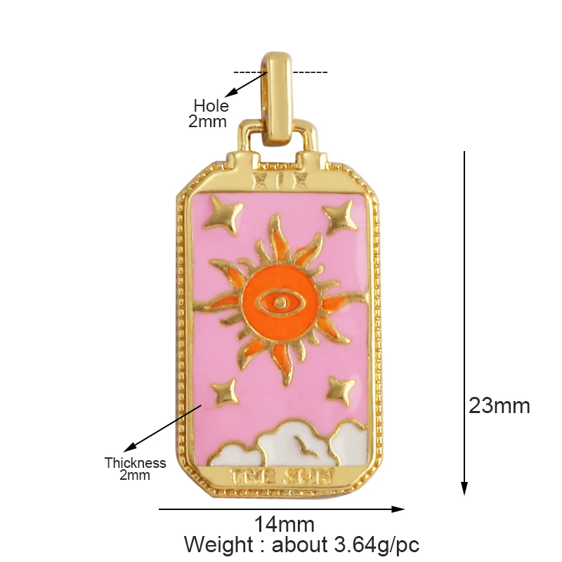 Wholesale Custom Selection,David Star Charm,Brass Based,Real Gold Plated Colour,Fashion Jewelry Findings,1pc