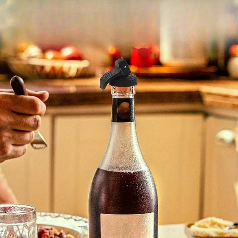 2pcs Wine and Beer Bottle Stoppers - Durable,Bar-Style Hand-Press Seal Stoppers,Suitable for Champagne,Sparkling Wine