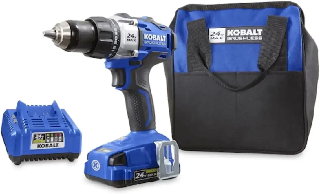 24-Volt Max Lithium Ion (Li-ion) 1/2-in Cordless Brushless Drill with Battery and Soft Case