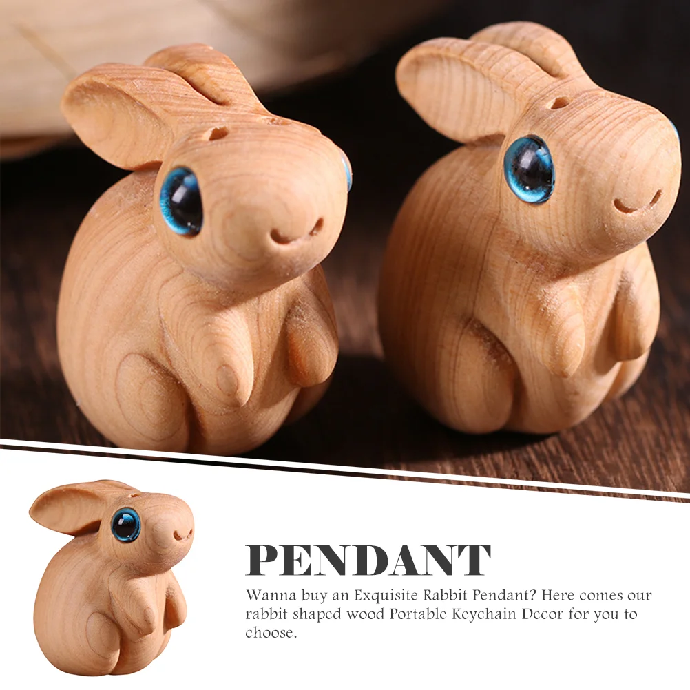 Decorative Keychain Jewelry Rabbit Pendant DIY Portable for Hanging Exquisite Bunny Desktop Accessories