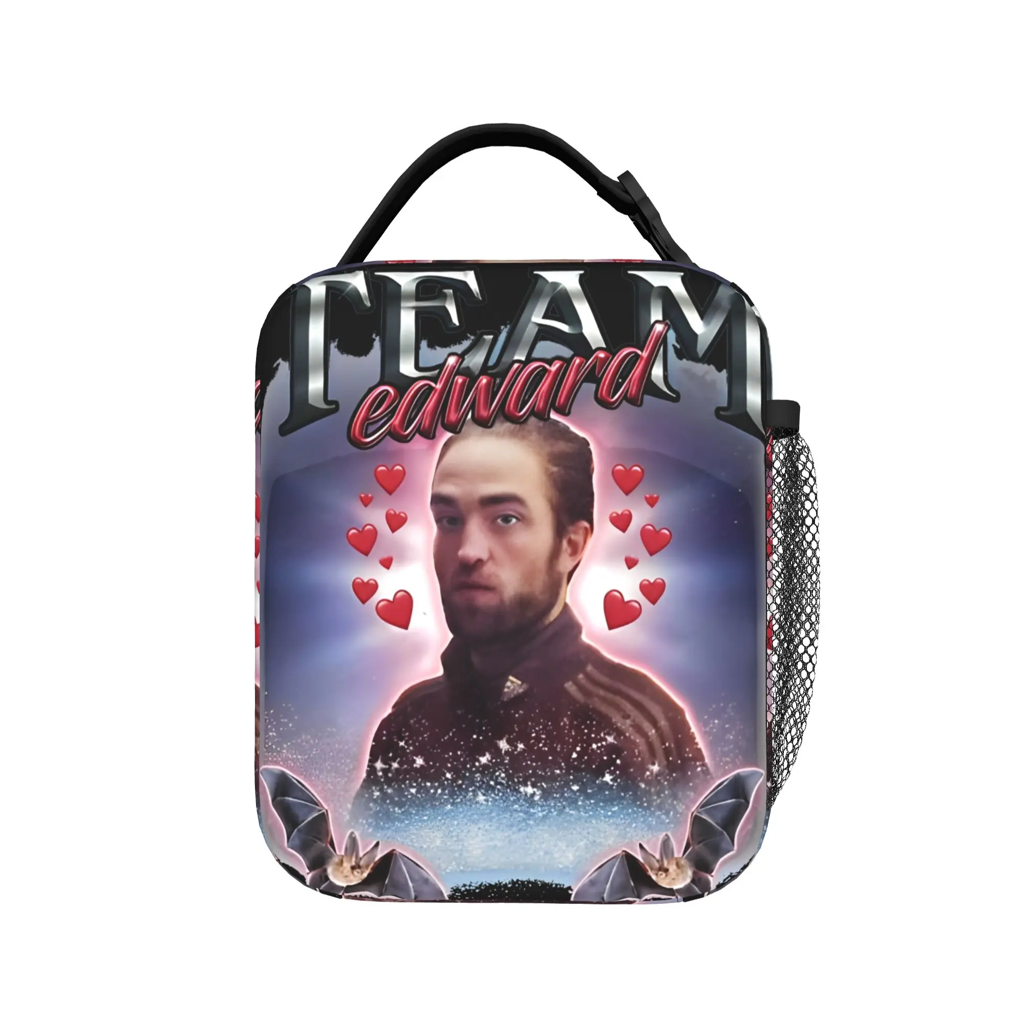 Team Edward Twilight Cursed  Insulated Lunch Bags The Twilight Saga Lunch Container Cooler Bag Tote Lunch Box School  Food Bag