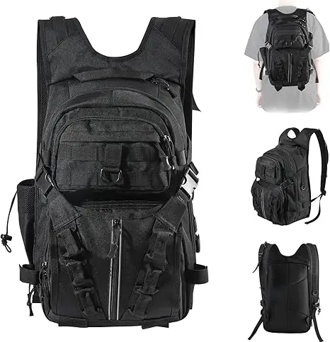 

Goture Fishing Bag 19.5''x15.6''x8.3'' Water-Resistant Tackle Backpack with Rod Holder Lightweight Fishing Gear Storage Bag