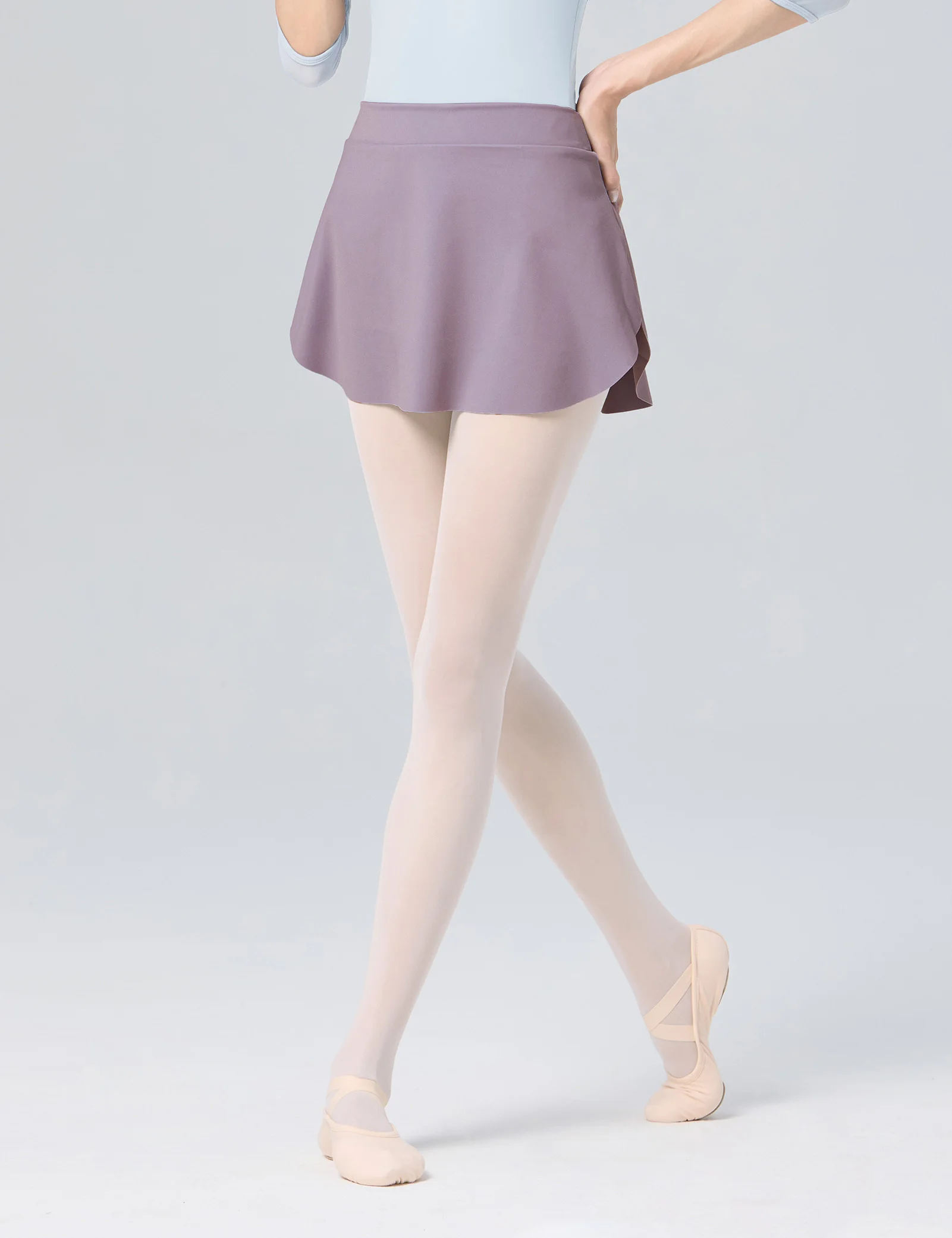 Women Side Split Dance Skirts Adult Versatile A-line Skirts Yoga Fitness Tennis Wear Widen Elastic Waistband Ballerinas Dress