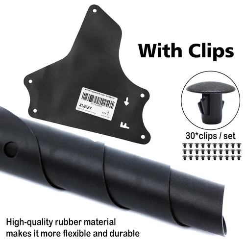 Imagen 2 del producto 4 protectores contra salpicaduras delanteros 53885-0K020 53735-0K020 para Toyota Hilux Fortuner KUN25 2004-2015, Kit protector delantal con revestimiento de guardabarros