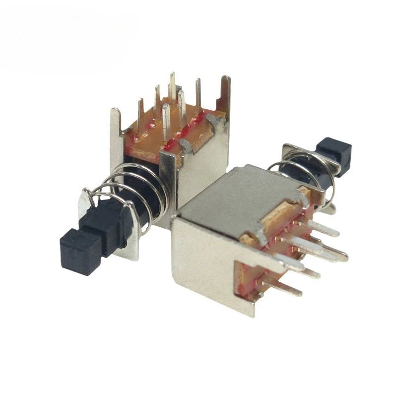 A03 direct key switch PS-22F03 double row six-leg self-locking with spring without locking key switch PS-22F03