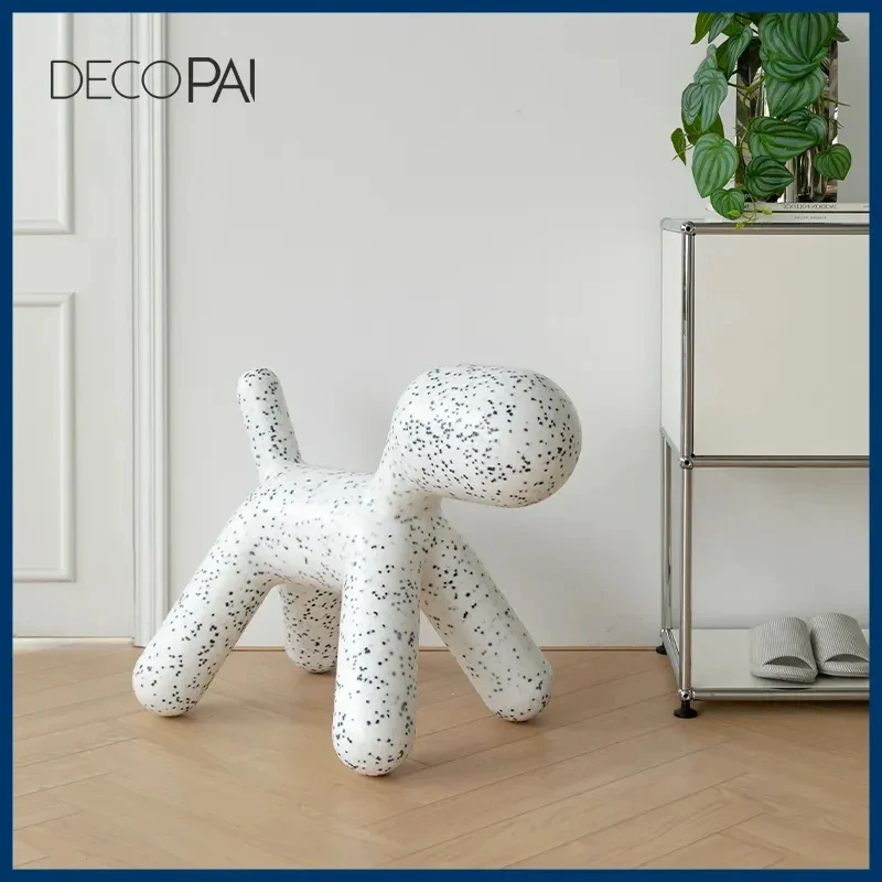 

Modern kids stool,children PE plastic animal dog shape chair for living room kindergarten garden outdoor puppy bench