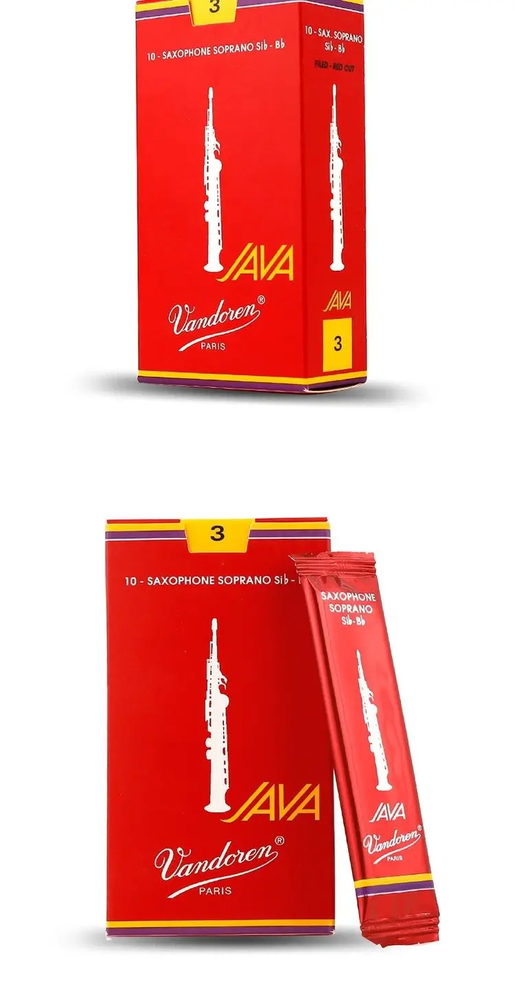 

France Vandoren Red Box Java Bb Soprano Saxophone Reeds