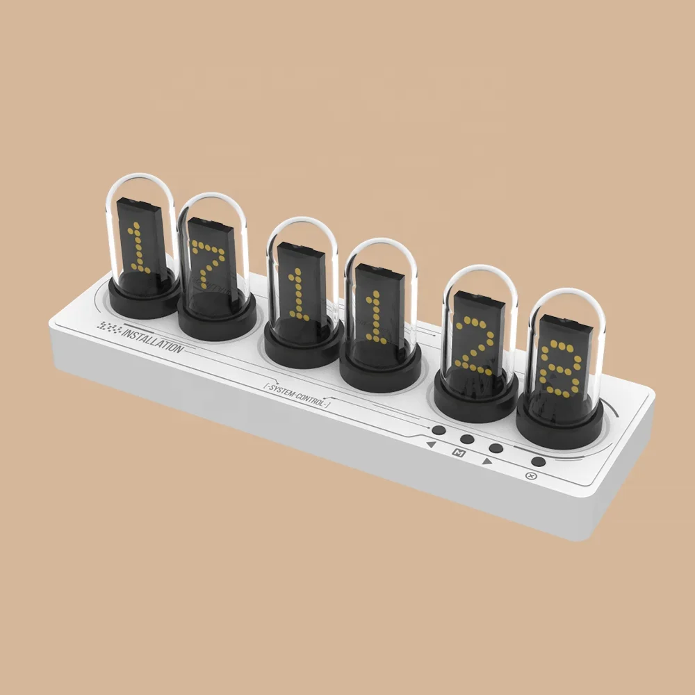 

Custom Digital Photo APP Control Electronic Alarm Clock DIY RGB Desktop Decoration Nixie Tube Digital Alarm Clock