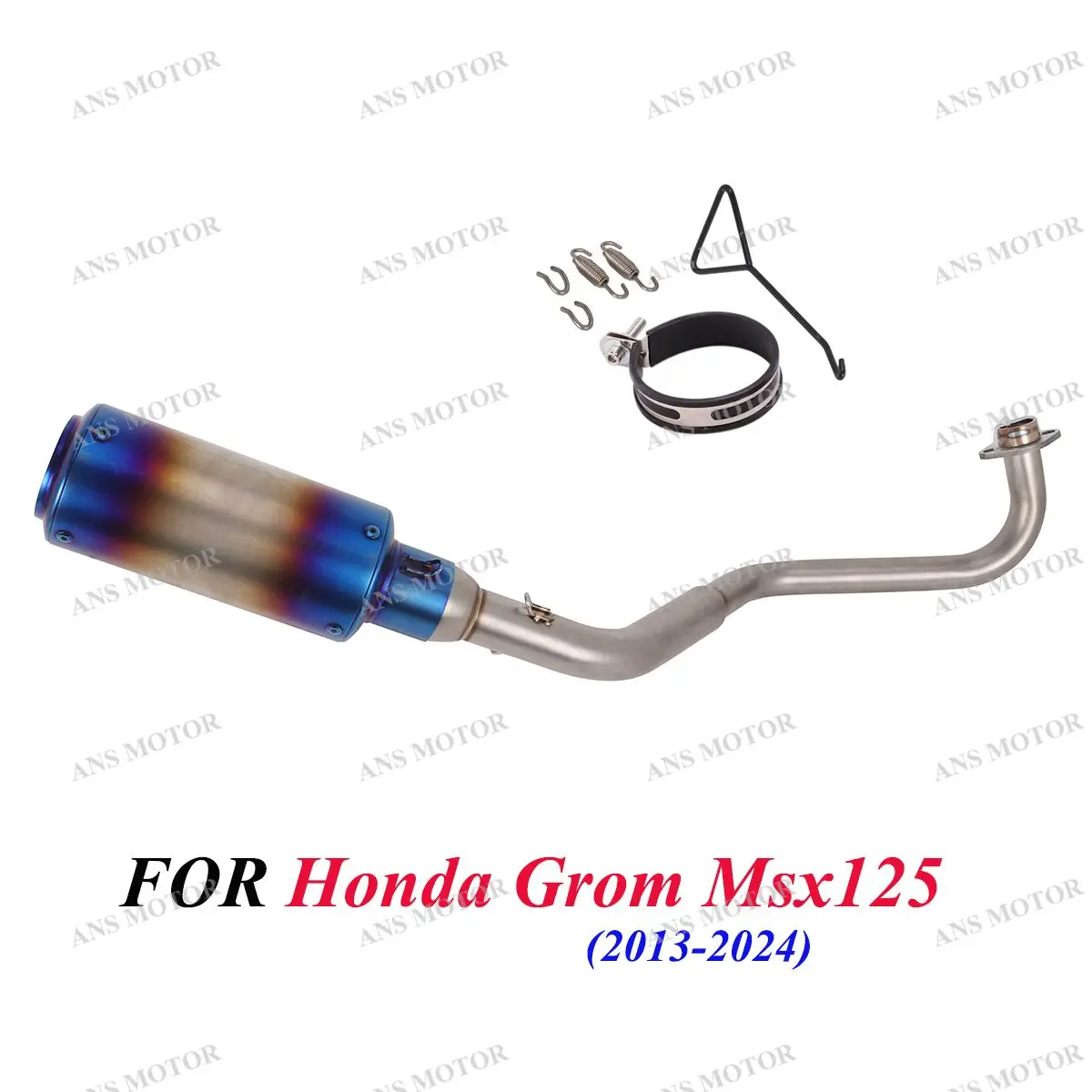 

For Honda Grom Msx125 2013-2022 Complete Exhaust System Motorcycle Eacape Exhaust Slip On Muffler With Removable DB Killer