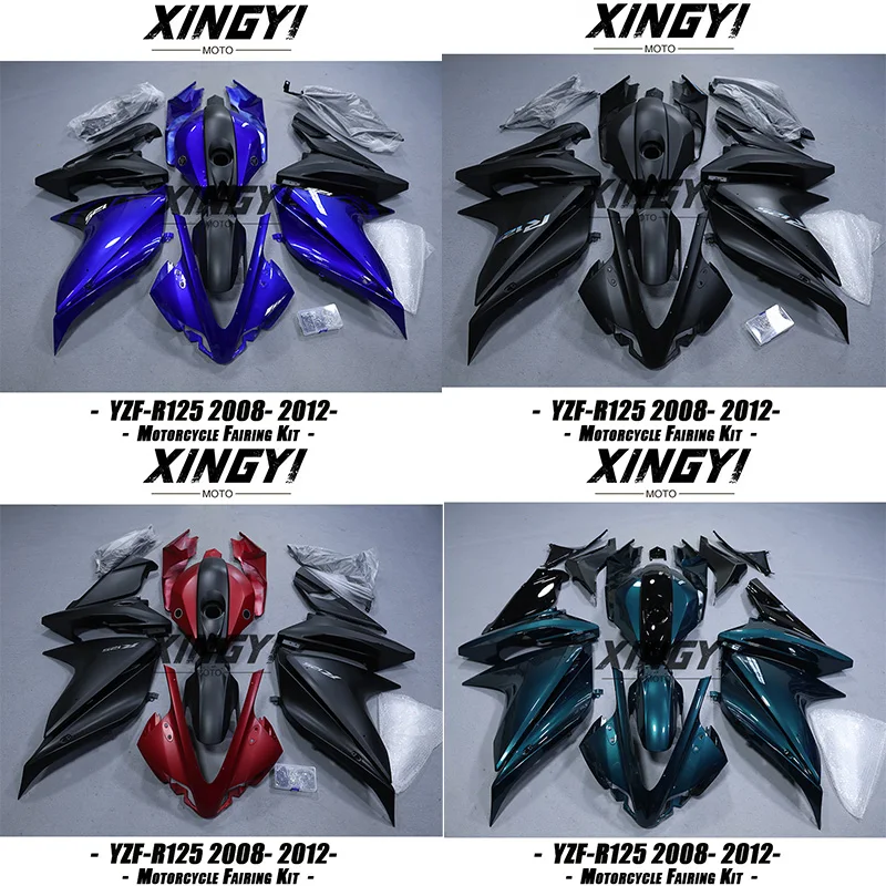 Fairing Kit Fit for Yamaha YZF R125 YZF-R125 2008-2012 High Quaility ABS Plastics Injection mold Bodywork Kit 2008 2010 2011