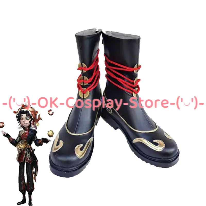 Mike Morton Cosplay Shoes  Game Identity V Acrobat Cosplay Props PU Leather Shoes Halloween Carnival Boots Custom Made