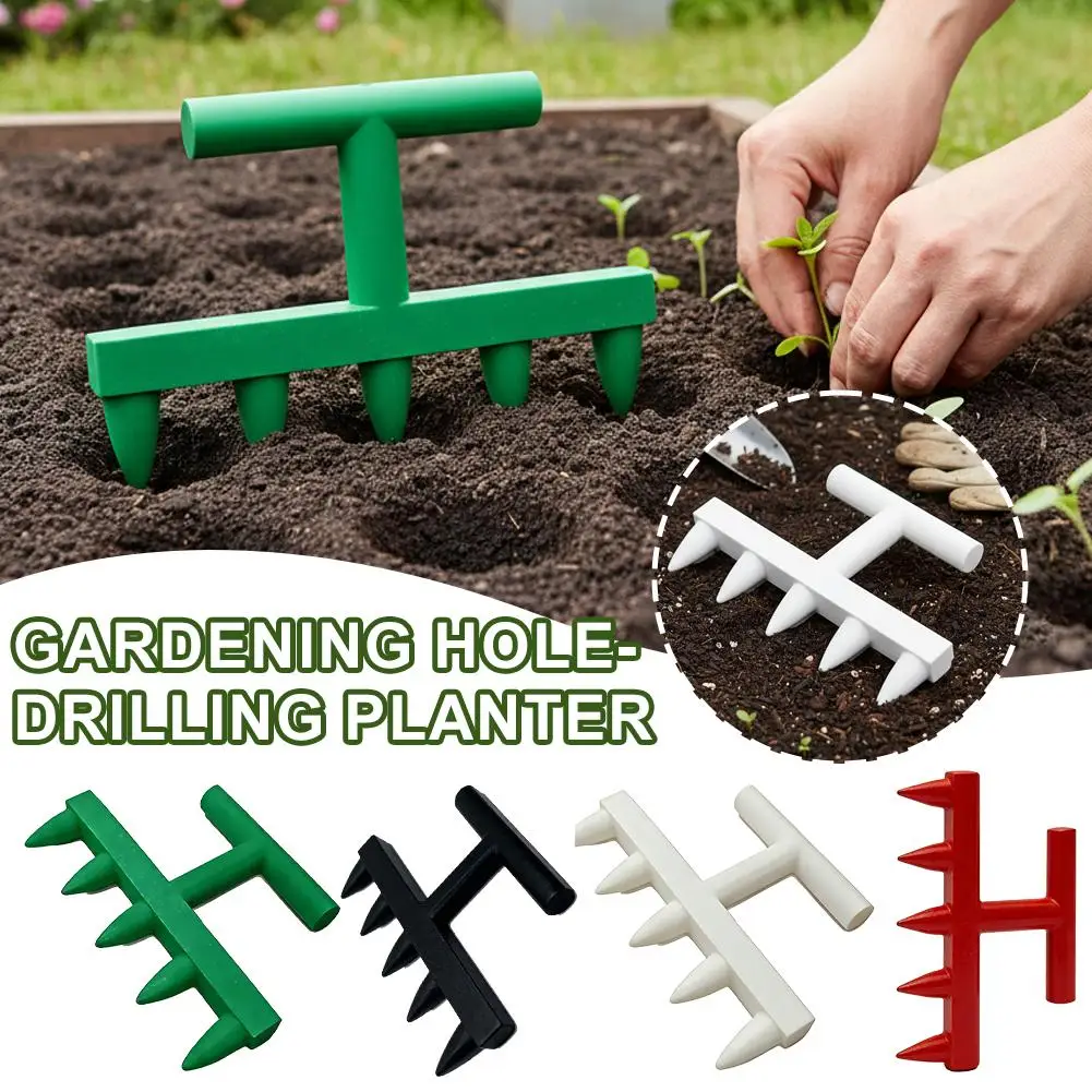 

Gardening Hole Punch Seeder, Household Vegetable and Flower Seedling Puncher, Balcony Vegetable Garden Seedling Sowing Tool