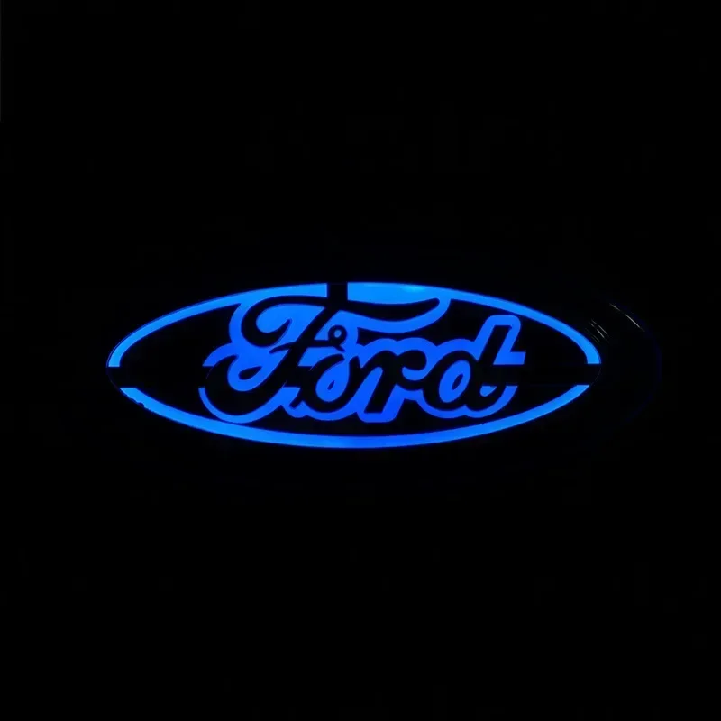 14.5x5.6cm Car LED Emblem Light for Ford Mustang Fusion Transit Focus Mk2 Mondeo Fiesta Ranger Kuga Explorer Badge Accessories
