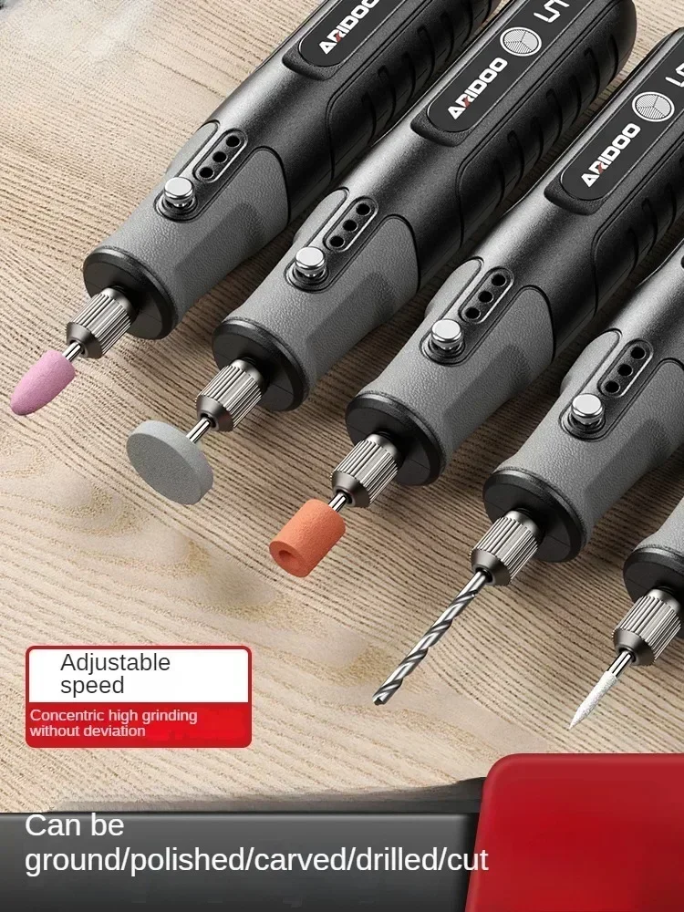 220V Mini Electric Drill Set with Polishing Tool and Carving Electric Engraving Tool for Jade and Stone Sculpting