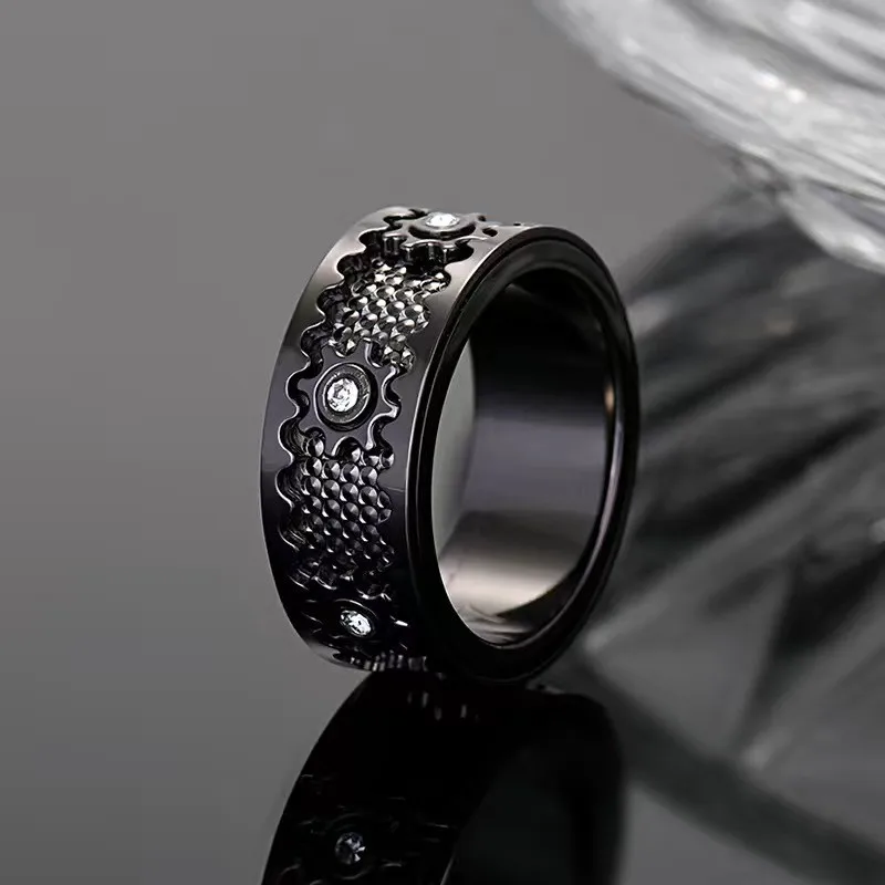 

Gear Turning Rings Men's And Women's Internet Celebrity Gear Rings, Transfer Rings, Couple Rings, Decompression 2025new