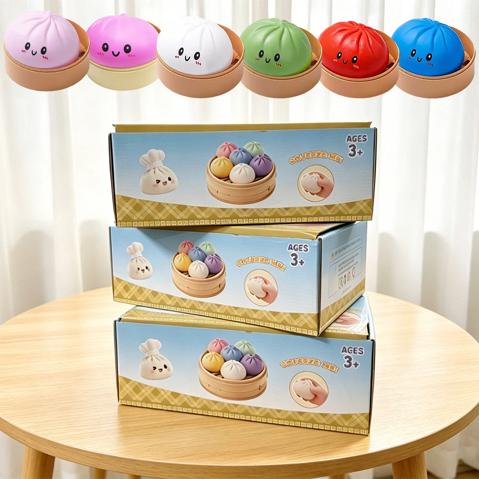 

Blind box Colorful Simulated Dumpling Squishy Relaxing Relieve Anxiety Antistress Enhance Happiness Rebound Squeeze Reliever Toy
