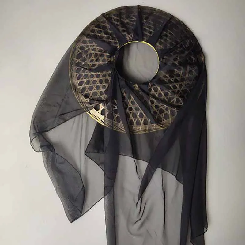 2026 Antiker Chinesischer Kampfkunst-Bambushut Feenvorhang Sonnenschutz Hanfu Cosplay-Zubehör Legendärer Heldenkopfschmuck Schleier – Detail 1