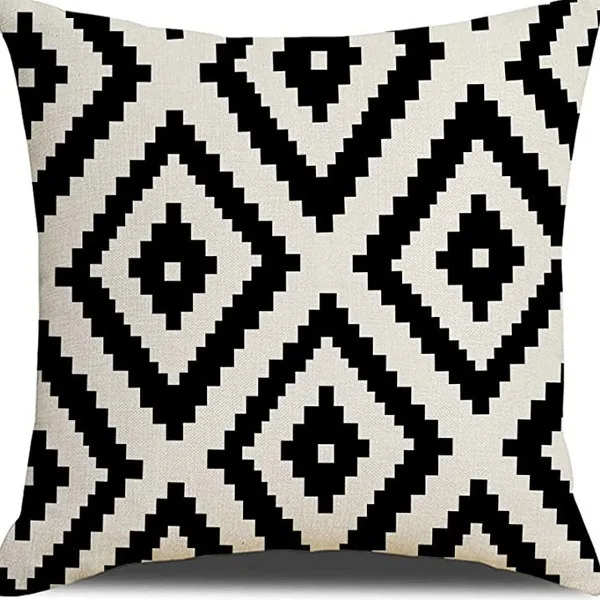 1Pc Nordic Geometric Diamond Peach Skin Cushion Cover Yellow Grey Triangle Pillowcase For Sofa Living Room Modern Home Decor