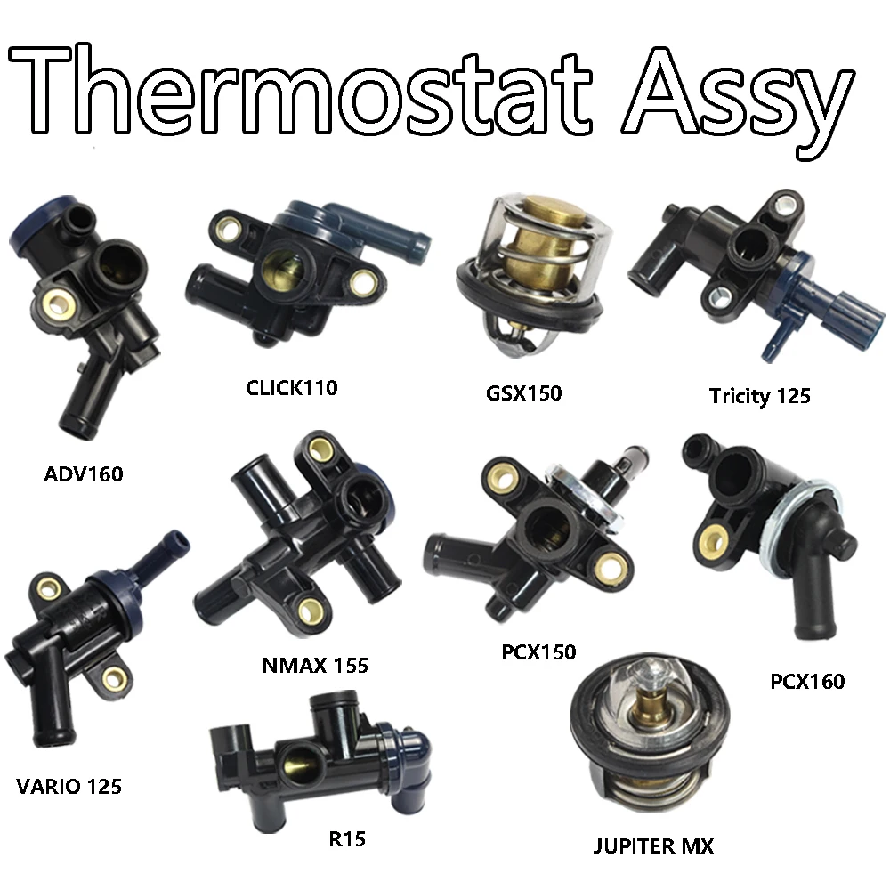 

For Thermostat Assy Vario Pcx Adv Click 125 150 160 Aerox Nvx Nmax 155 Cbr150 Y16zr Ego Lc Mio Mxi 125 Lc135 V1-V8 Raider 150 Fi