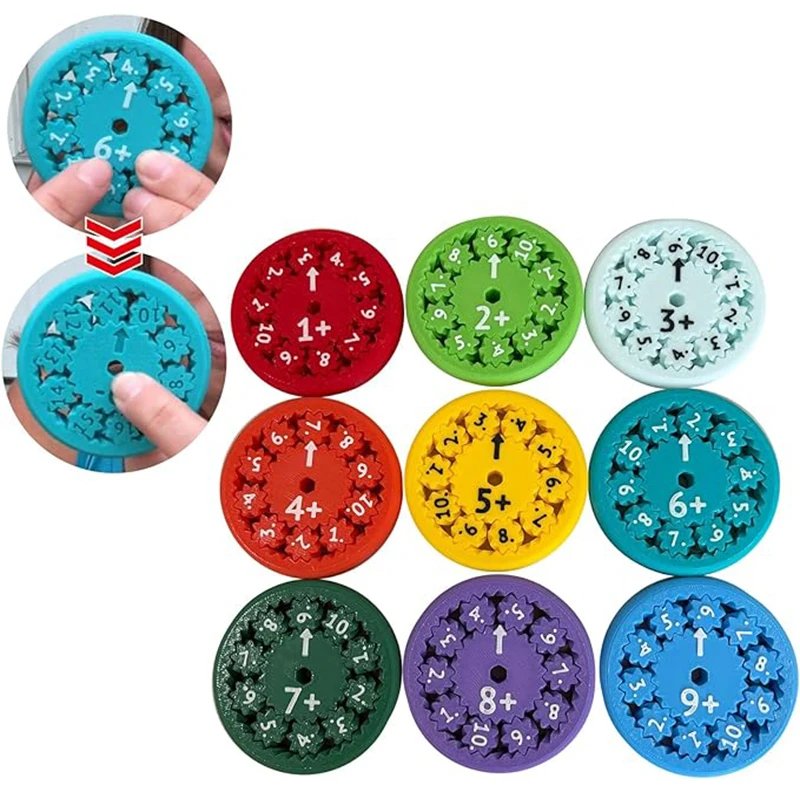 Math Fact Fidgets Spinners Toy Educational Spinner Toy For Learning Arithmetic Multiplication Division Addition Subtraction